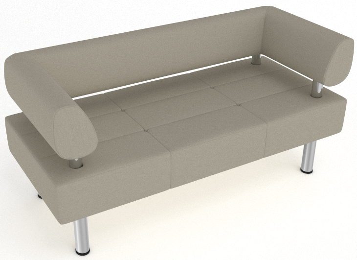 Диван офісний MINIMALIST Tetrix SL+2 2200 білий